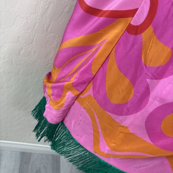 Borgo De Nor Crepe Fringe Midi Dress - Picture 9 of 13